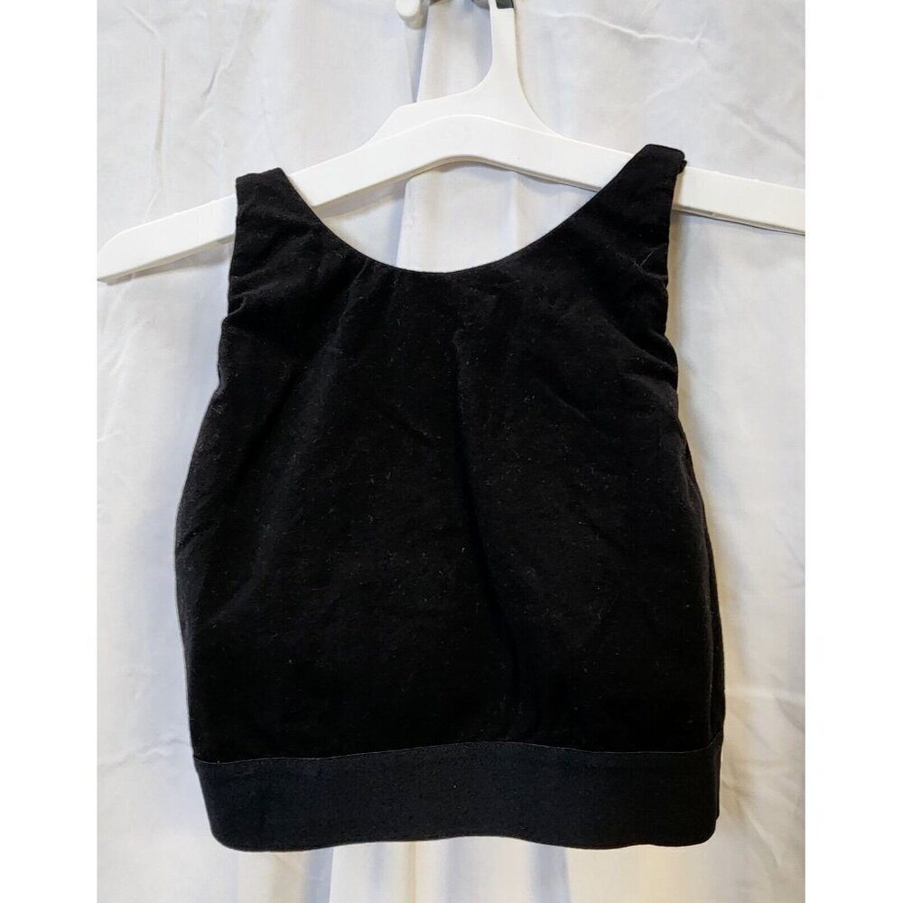 New Auden Women's Black‎ Round-Neck Unlined Racerback Bralette Size XS